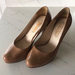 Prada Nude platform heels